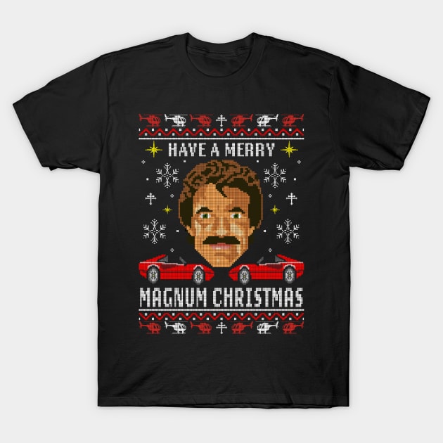 Merry Christmas Magnum T-Shirt by MostlyMagnum